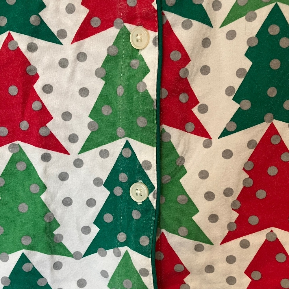 J. Crew Red and Green Tree Print Pajamas - Picture 11 of 11